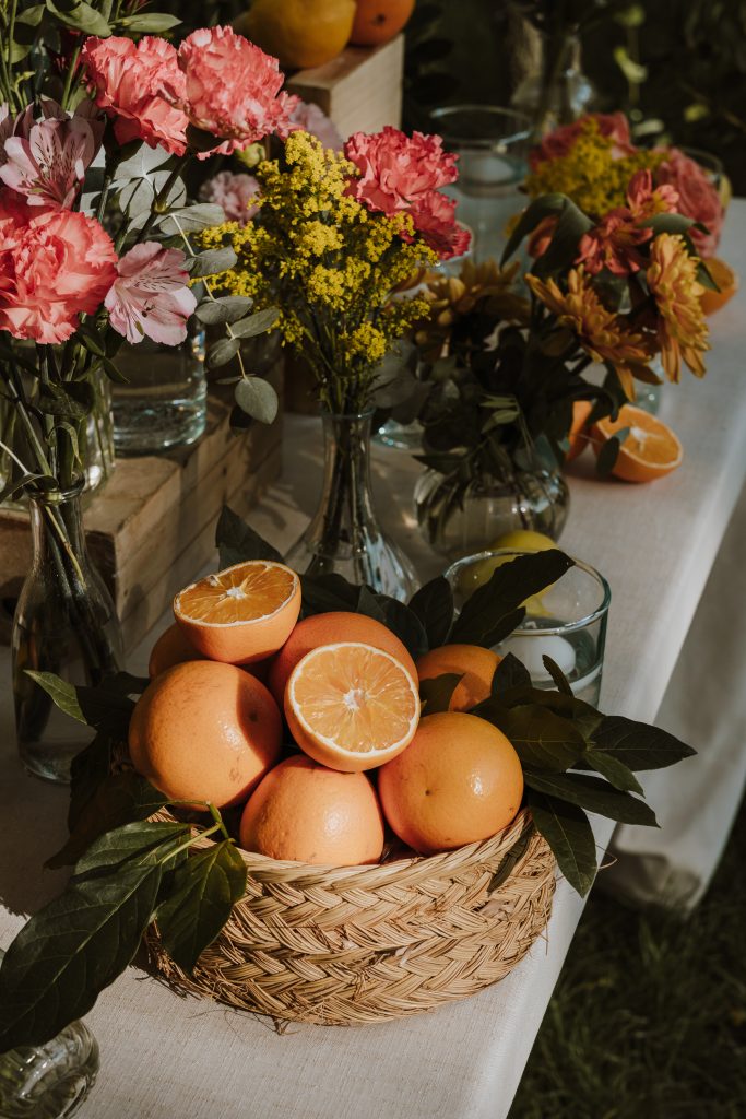 Detalle floral y decoración nupcial en Normandie Ondarreta