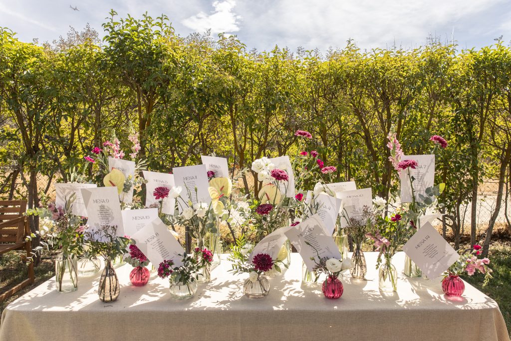 seating plan de una boda